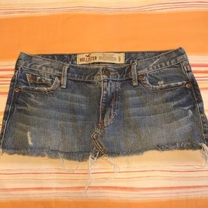 Jean cut off skirt